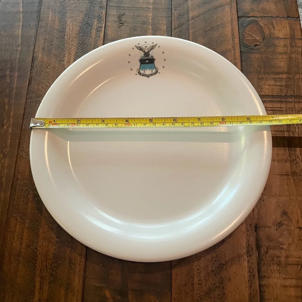 USAFA Vintage Plastic Dinner Plates Set of 8